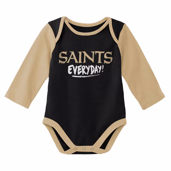 New Orleans Saints Born to Play NFL Baby Bodysuit Set (2-Piece) view 2