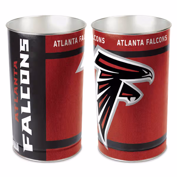 Atlanta Falcons Team Logo NFL Wastebasket view 1