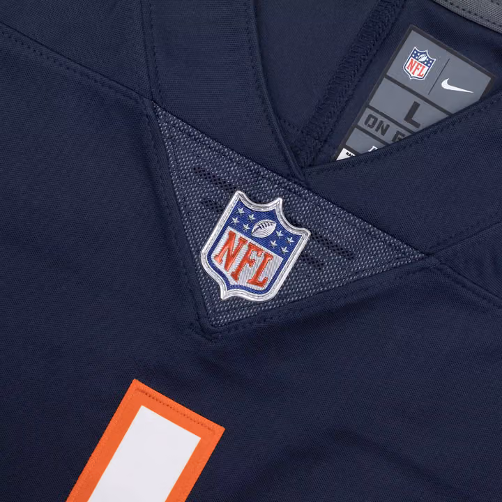 Justin Fields #1 Chicago Bears Nike Vapor Limited NFL Jersey Navy view 5