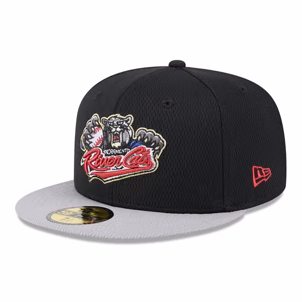 Sacramento River Cats MiLB Batting Practice Authentic 59FIFTY Fitted Cap Black product photo