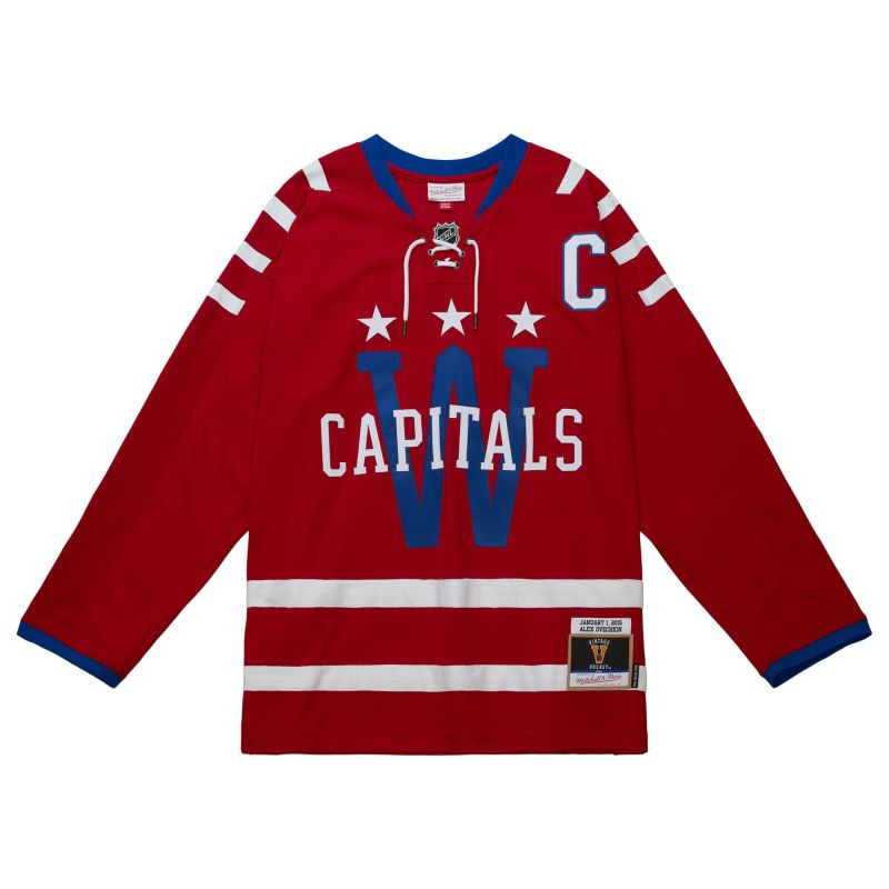 Alexander Ovechkin #8 Washington Capitals 2015 Mitchell & Ness NHL Jersey view 2