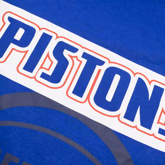 Detroit Pistons Paris Games New Era NBA Hoodie Blue view 3