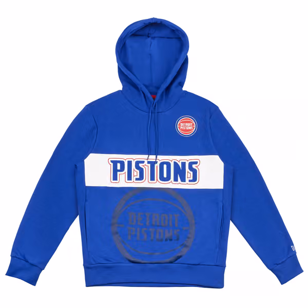 Detroit Pistons Paris Games New Era NBA Hoodie Blue view 1