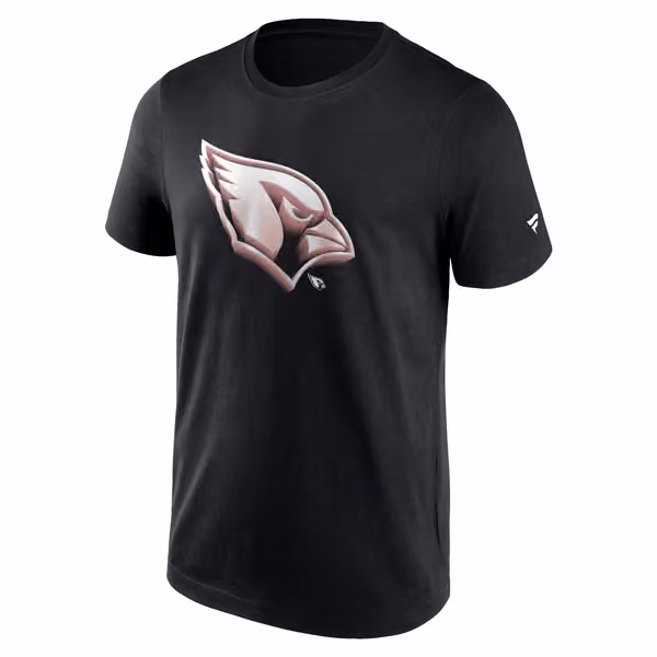 Arizona Cardinals Chrome Logo NFL T-Shirt Black view 1
