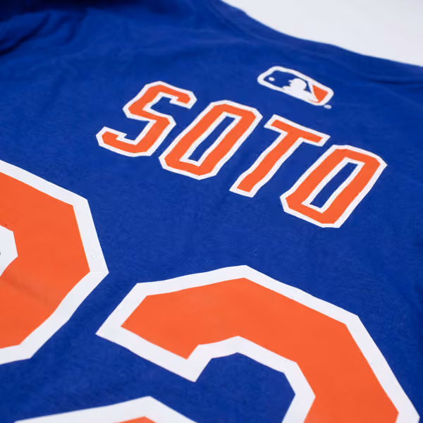 Juan Soto #22 New York Mets Player MLB T-Shirt Blue view 5