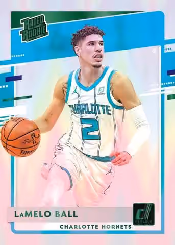 2020/21 Panini Clearly Donruss Basketball Hobby Box NBA view 2