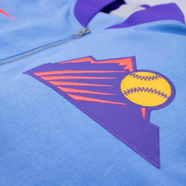 Colorado Rockies City Connect 2026 MLB Authentic Dugout Bomber Jacket Blue view 4