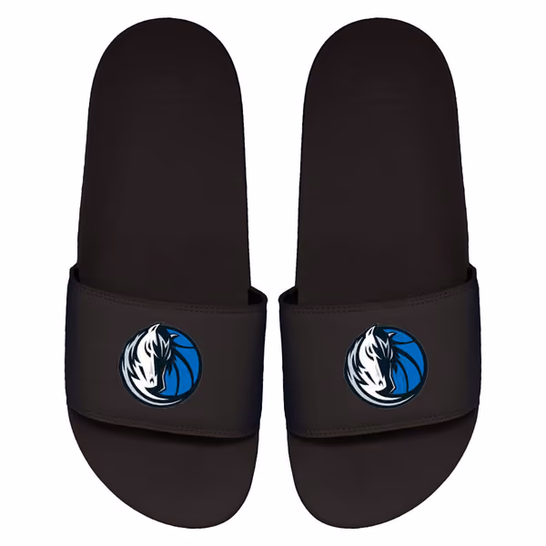 Dallas Mavericks Primary Logo ISlide NBA Gel Slides Black view 1
