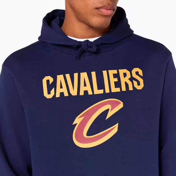 Cleveland Cavaliers Team Logo Hoodie NBA Sweatshirt Navy view 3