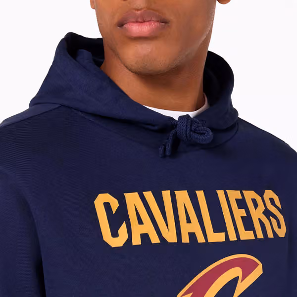 Cleveland Cavaliers Team Logo Hoodie NBA Sweatshirt Navy view 6