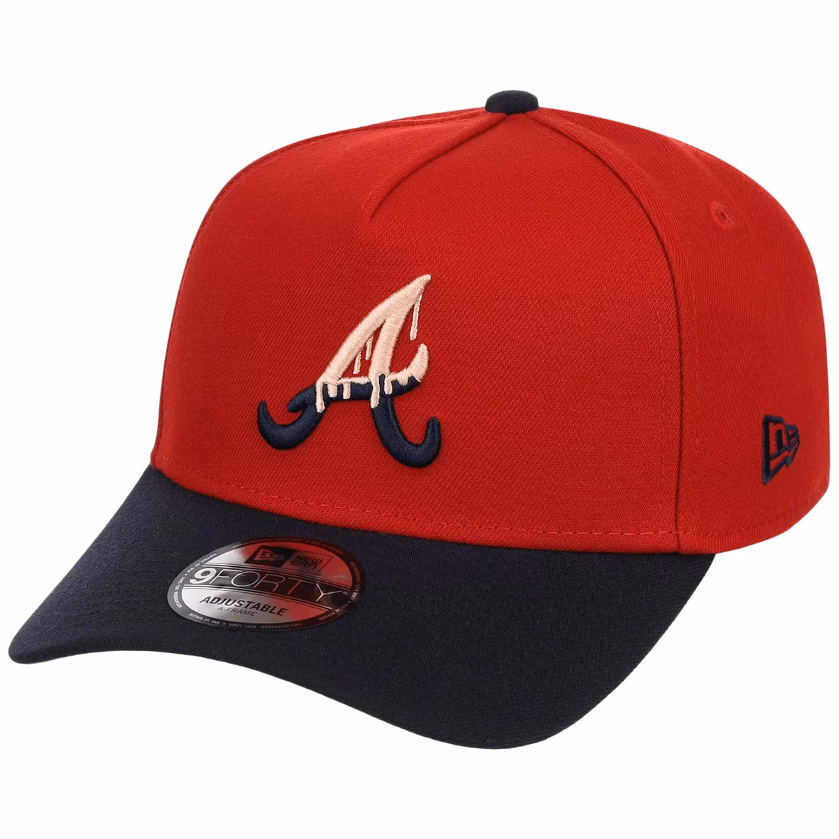 Atlanta Braves Peach Drip Atlanta Crown the City New Era 9FORTY detail view
