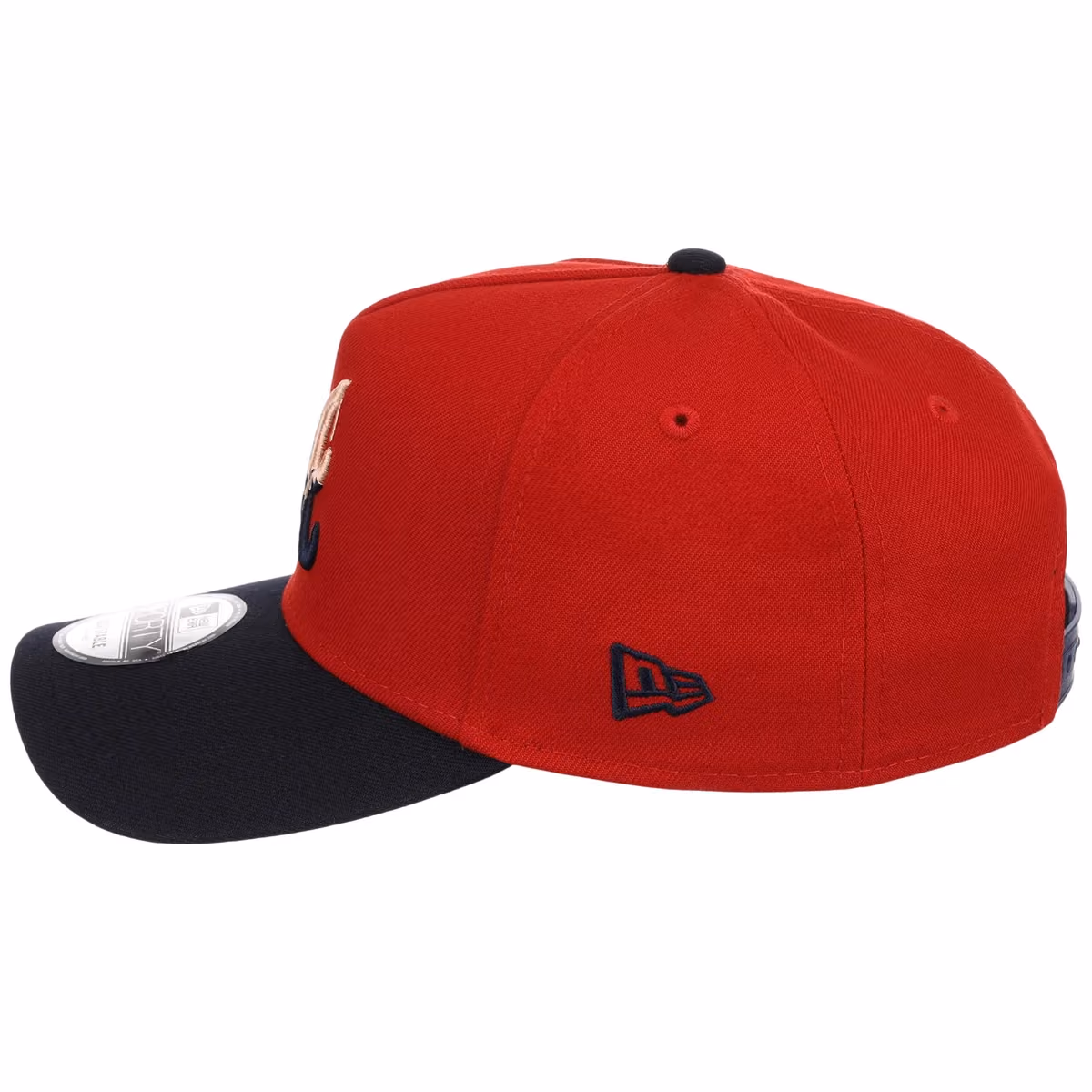 Atlanta Braves Peach Drip Atlanta Crown the City New Era 9FORTY detail view