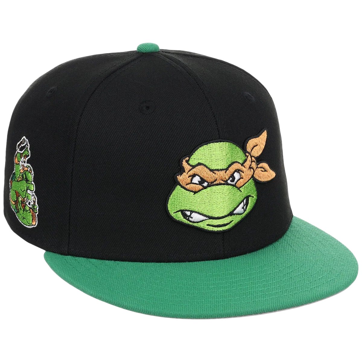 SATURDAY MORNING CARTOONS: TEENAGE MUTANT NINJA TURTLES - Michelangelo Turtles Fitted front view