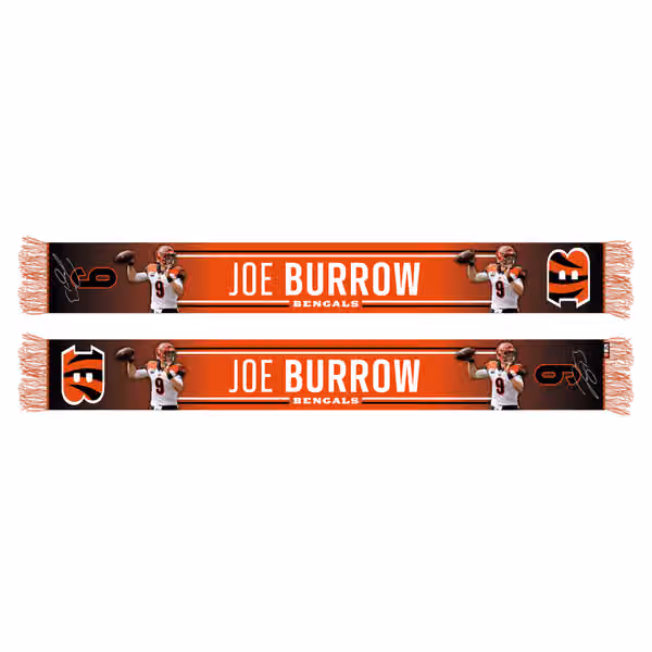 Joe Burrow Cincinnati Bengals HD NFL Scarf view 1