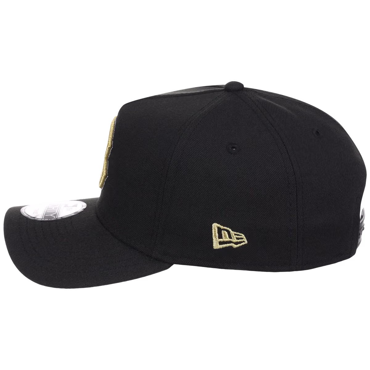 Boston Red Sox MLB Black x Gold FASHION CORE New Era 9FORTY A-Frame detail view