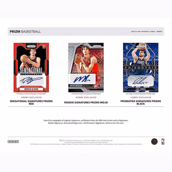 2024/25 Panini Prizm Basketball NBA Hobby Box view 2