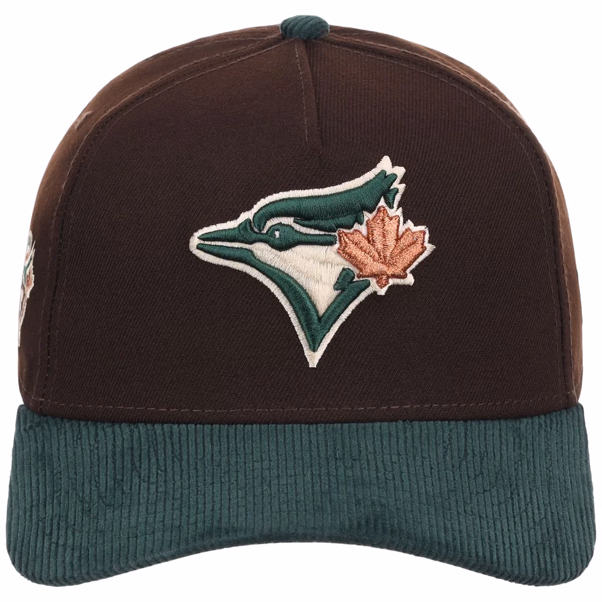 Toronto Blue Jays MLB Forest Ember New Era 9FORTY A-Frame detail view
