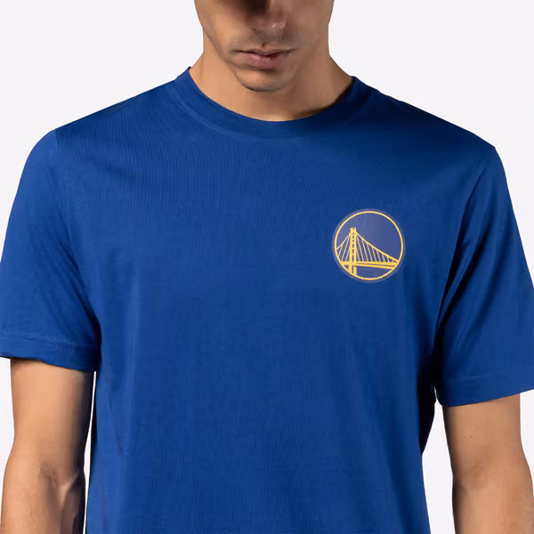 Golden State Warriors 2024 NBA Tip-Off New Era T-Shirt Blue view 5