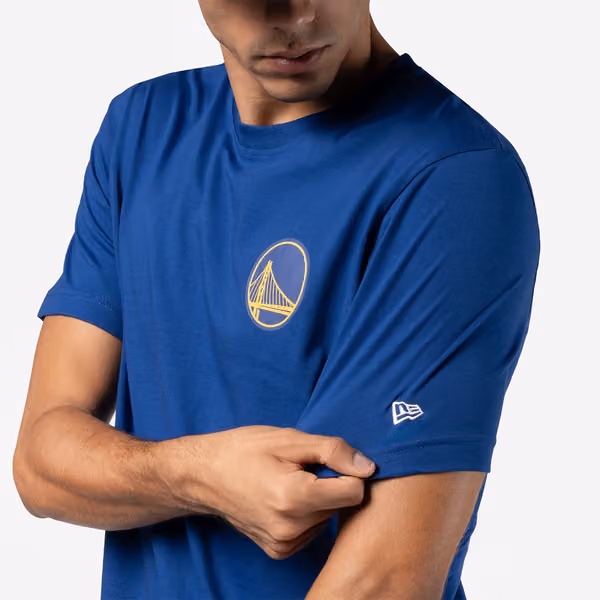 Golden State Warriors 2024 NBA Tip-Off New Era T-Shirt Blue view 4