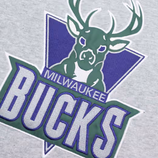 Milwaukee Bucks Pinnacle Mitchell & Ness Heavyweight Fleece NBA Hoodie view 3