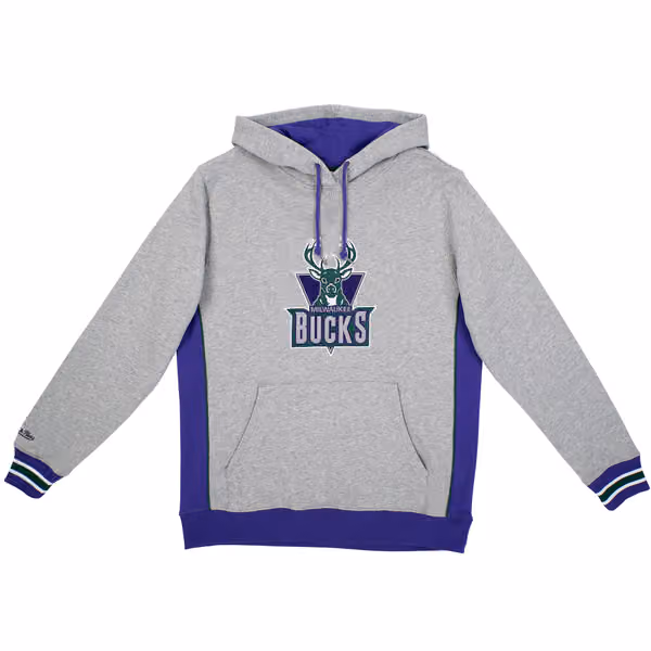 Milwaukee Bucks Pinnacle Mitchell & Ness Heavyweight Fleece NBA Hoodie view 1