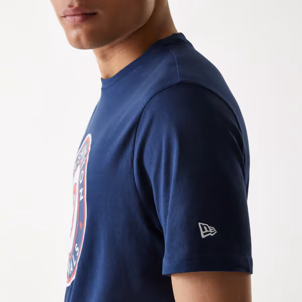 Washington Nationals Team Logo New Era MLB T-Shirt Navy view 4