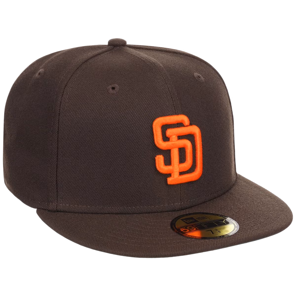 San Diego Padres MLB Cooperstown Authentic Collection New Era 59FIFTY (Brown/Brown) front view