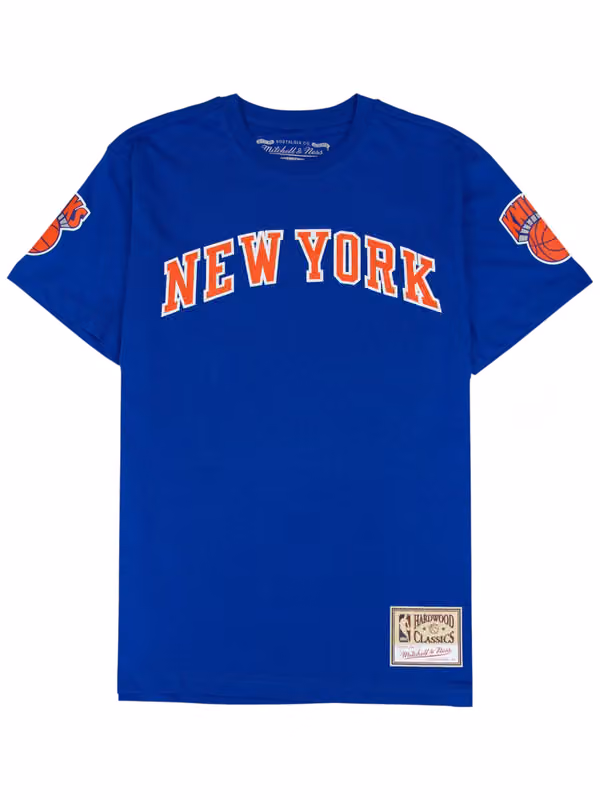 Carmelo Anthony #7 New York Knicks Wordmark NBA T-Shirt Blue view 2