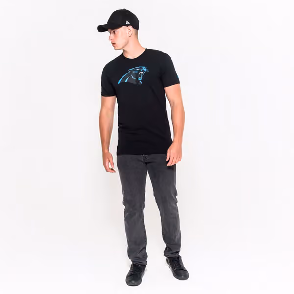 Carolina Panthers Team Logo New Era NFL T-Shirt Black view 5