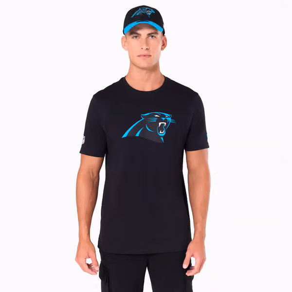 Carolina Panthers Team Logo New Era NFL T-Shirt Black view 1