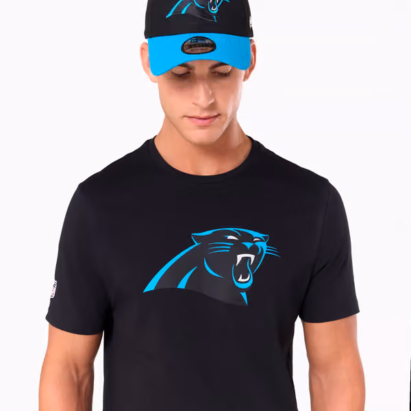 Carolina Panthers Team Logo New Era NFL T-Shirt Black view 6