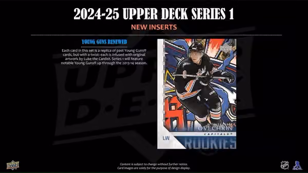 2024/25 Upper Deck Series 1 Hockey NHL Blaster Box view 4