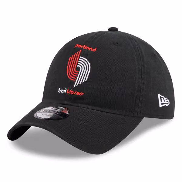 Portland Trail Blazers Hardwood Classics 9TWENTY Adjustable Cap Black product photo