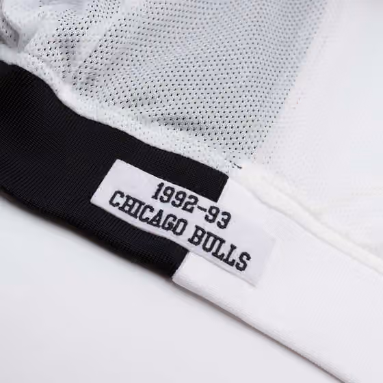 Chicago Bulls 1992-1993 Mitchell & Ness Authentic Warm Up NBA Jacket White view 4