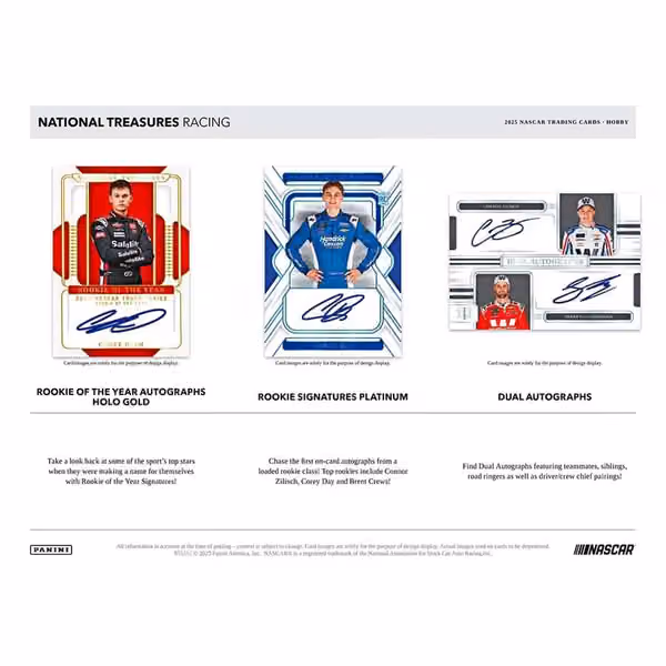 2025 Panini National Treasures NASCAR Racing Hobby Box view 2