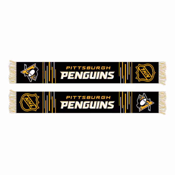 Pittsburgh Penguins Wordmark NHL Scarf view 1