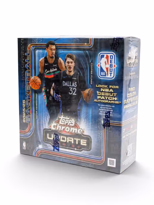 2025/26 Topps Chrome NBA Update Series Basketball Mega Box view 1
