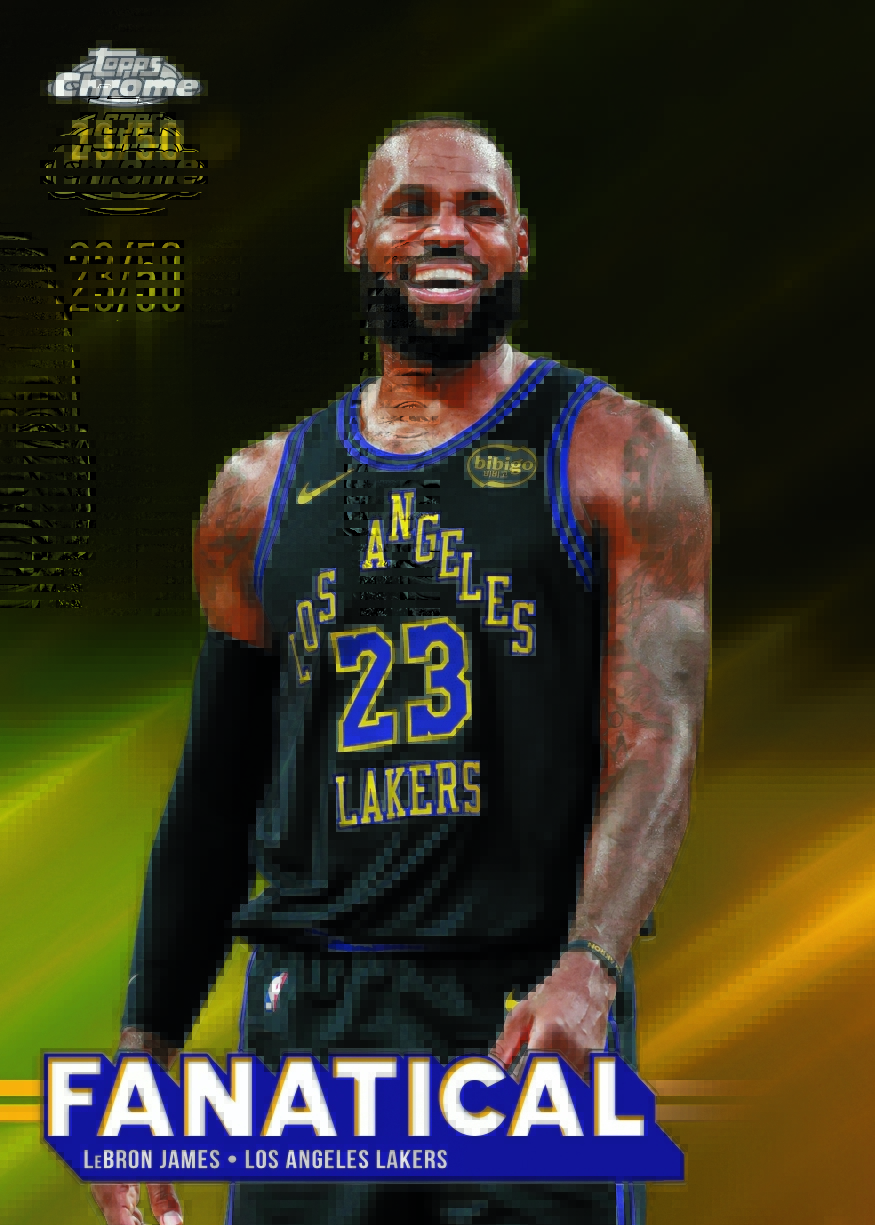 2025/26 Topps Chrome NBA Update Series Basketball Mega Box view 9