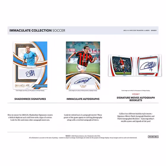 2022/23 Panini Immaculate Soccer Hobby Box view 4