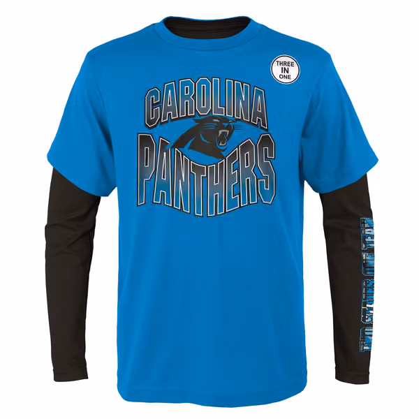 Carolina Panthers Game Day 3-in-1 Combo NFL Shirt (YOUTH) view 2