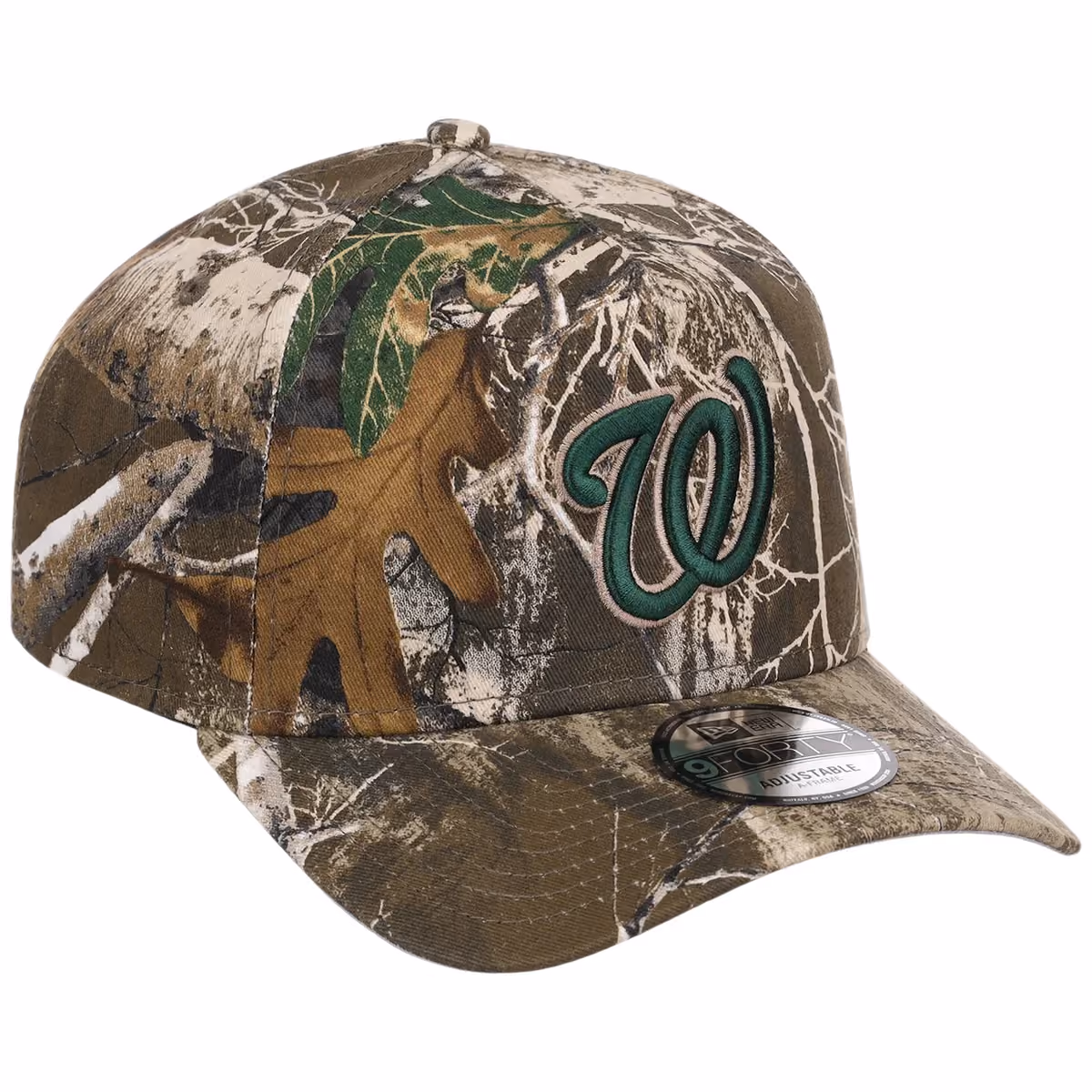 Washington Nationals MLB Realtree FASHION CORE New Era 9FORTY A-Frame front view