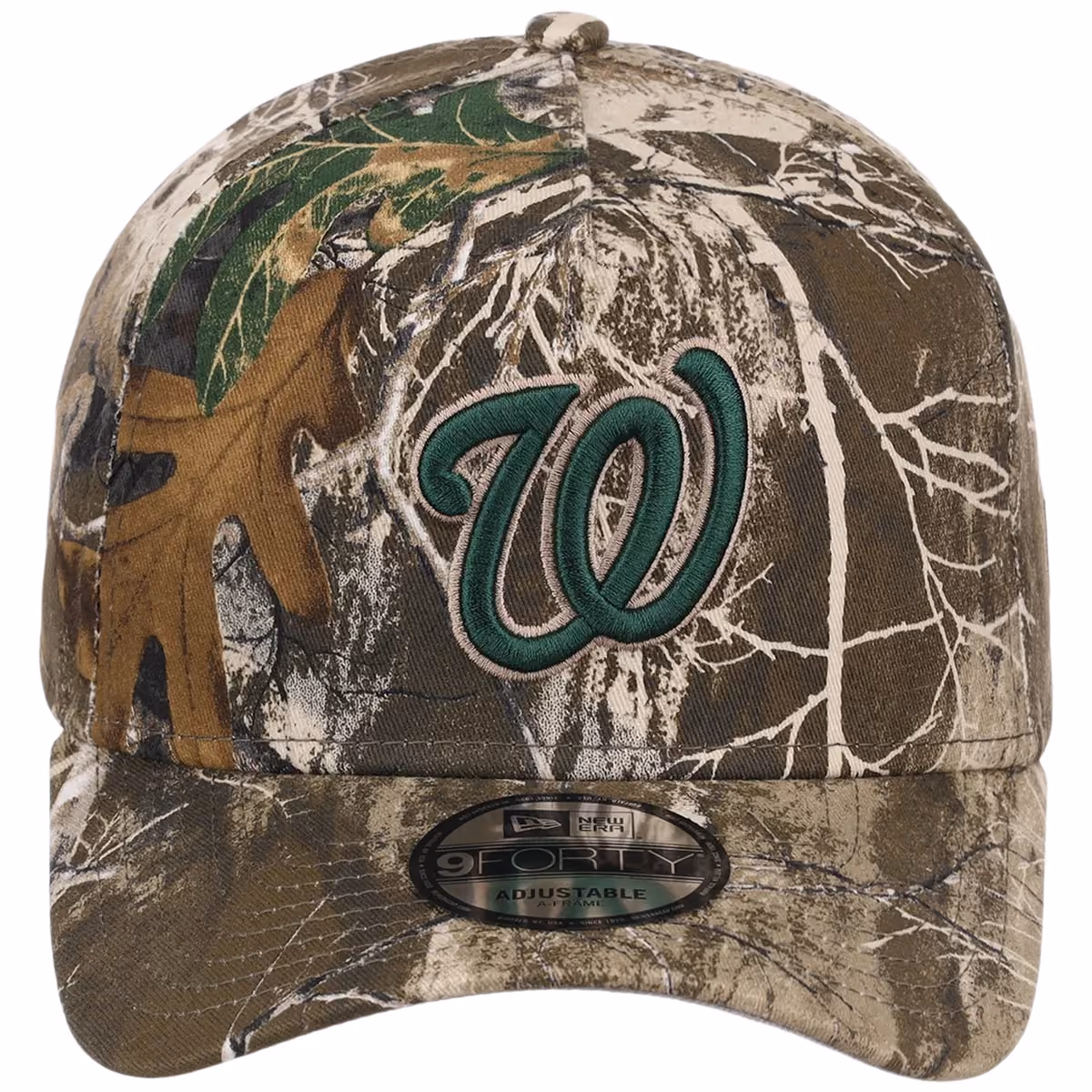 Washington Nationals MLB Realtree FASHION CORE New Era 9FORTY A-Frame detail view