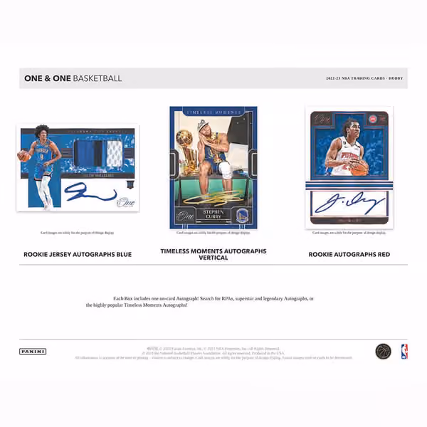 2022/23 Panini One and One Basketball Hobby Box NBA view 3