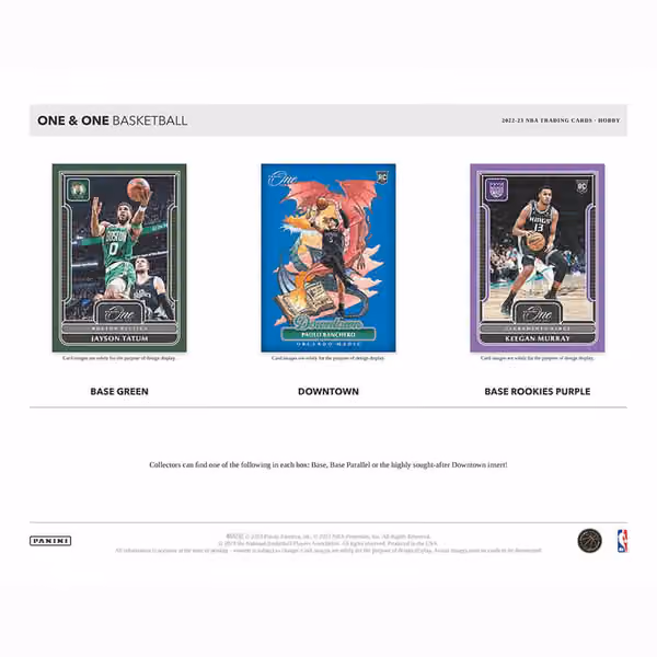2022/23 Panini One and One Basketball Hobby Box NBA view 2