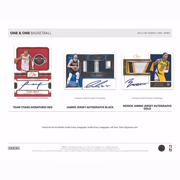 2022/23 Panini One and One Basketball Hobby Box NBA view 4