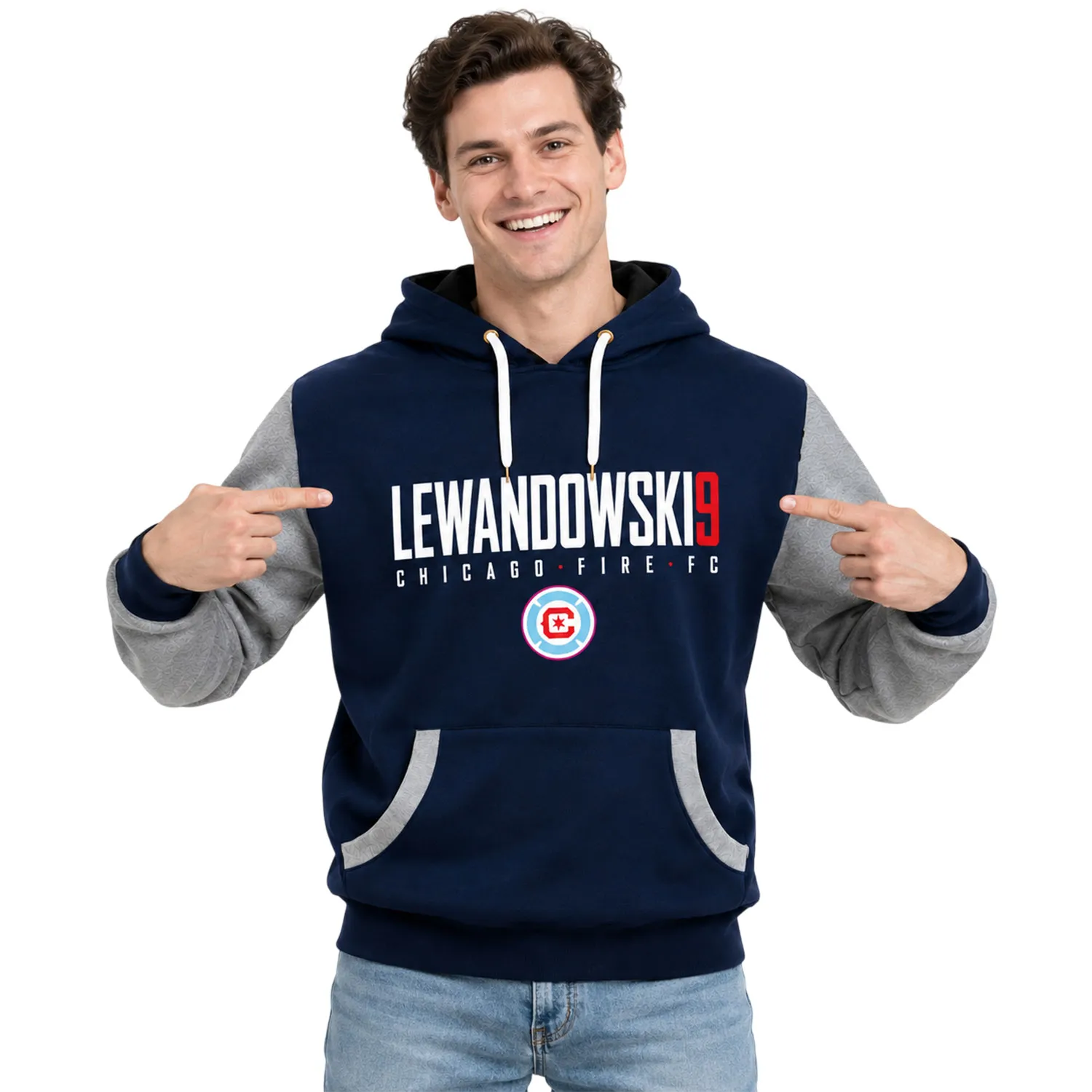 Robert Lewandowski Fleece Hoodie Chicago Fire Team Apparel