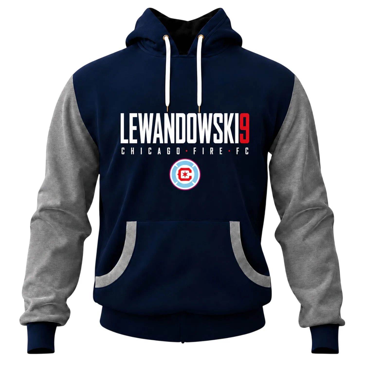 Robert Lewandowski Fleece Hoodie Chicago Fire Team Apparel
