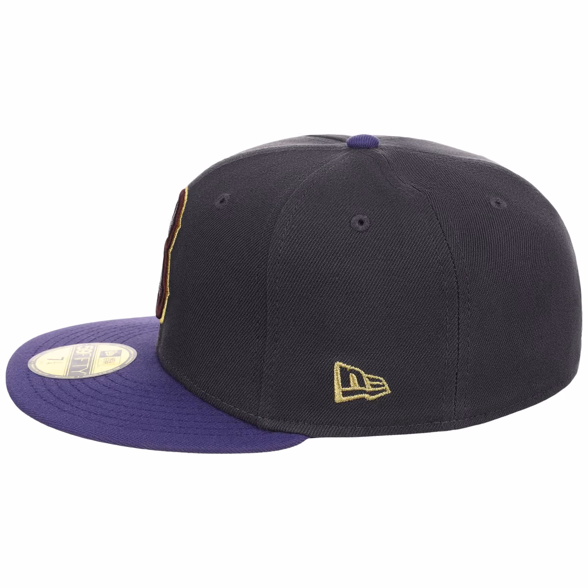 Brooklyn Dodgers MLB Midnight Orchid New Era 59FIFTY detail view