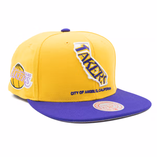 Los Angeles Lakers California Insider Mitchell & Ness Snapback NBA Cap product photo