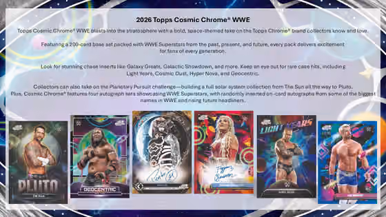 (LIVE BREAK) 2026 Topps Cosmic Chrome WWE Wrestling Hobby Box view 3